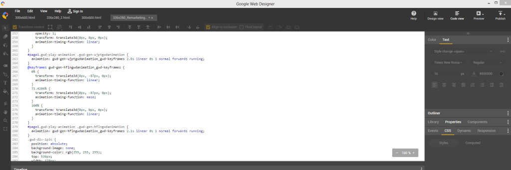 How To Use Google Web Designer To Create Html5 Ads Iron Pulley